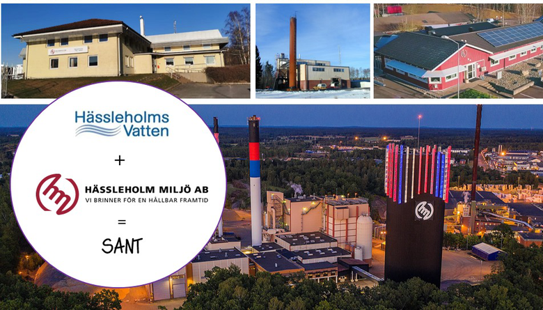 Våra anläggningar samt Hässleholms vattens logga + Hässleholms miljös logga = sant