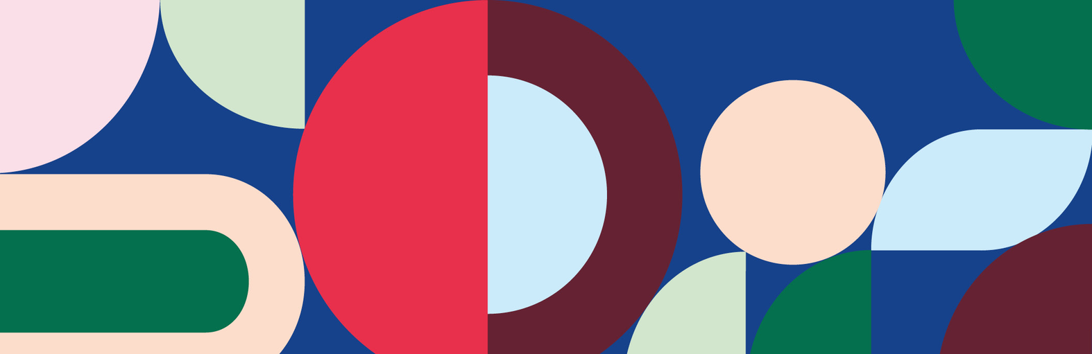 Illustration av cirklar i olika färger.